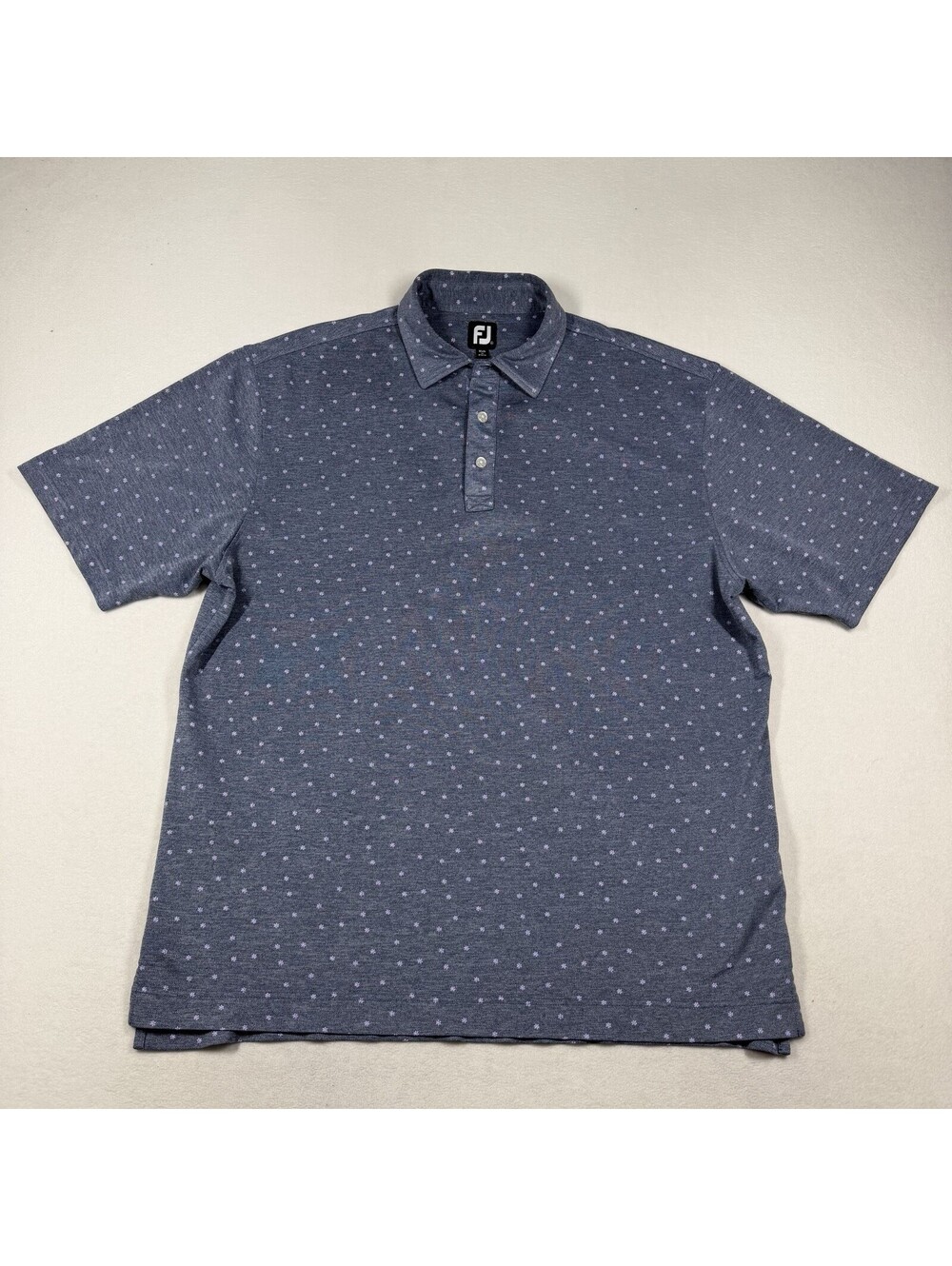 FootJoy Golf Polo Purple Floral Wicking Athletic Casual Golf Shirt Mens XL